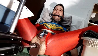 October 2021 Ricky Cage Live Show - Cock-locked Superhero Takes Dicks in Ass and Mouth!