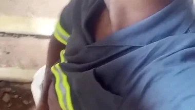 On the Building's Stairs, Hitting One
