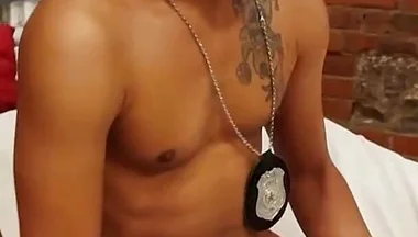 Two Black Officer Cocks Fuck Latin Ass