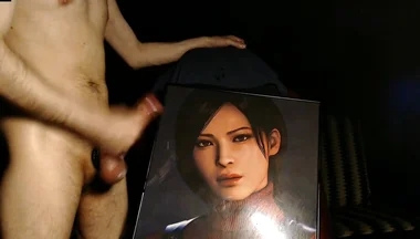 Cum Tribute for Ada Wong (game Character From Resident Evil 4 Remake) Huge Load