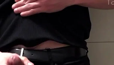 Me Jerking in the Bathroom. Big Cumshot.