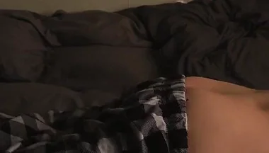 Morning Routine. Gentle Handsome Guy Whispers Gentle Words in Your Ear and Moans, Turning on so Bad Cumming
