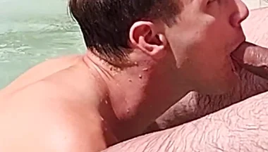 Hot Sex in Hot Tub, Horny Boy and Hung Stepdaddy Jay Taylor Outdoor