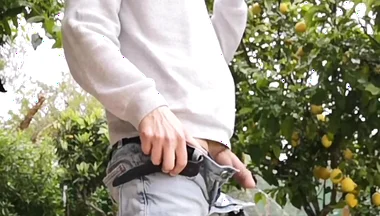 Hot Guy's Outdoor Pissing