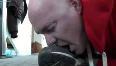 Master stinky socks feet licking