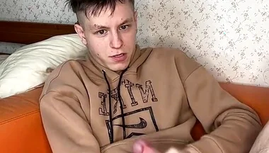 Petite Twink's Intense Jerk off Climax