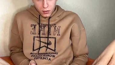 Young Stud's Dripping Cumshot Tease