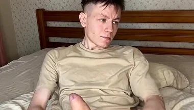 Twink's Edgy Cock Tease and Cum