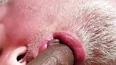 Bear Jerks off with Cum on His Feet