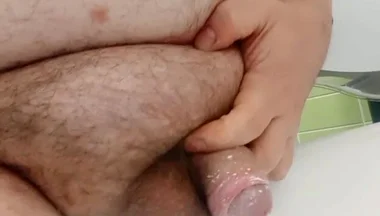 Superchub Smegma Cock Pisses Public Toilette.