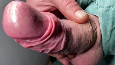 Foreskin Close up Ending with Cumshot