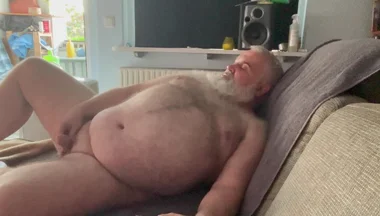 Wanking at the Sofa 5