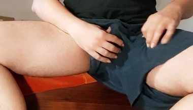 Dirtyjunkbro Turned on, Hot Dirty Socks Play and Cum.