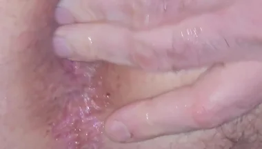 4K Anal Dildo Play and Ride with Cum Shot and Gape View