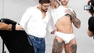 Men - Dann Grey Watches Papi Kocic Posing For A Photoshoot And Wonders What His Cock Would Feel Like