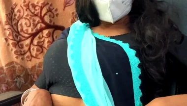 Crossdresser in Saree Jerking off