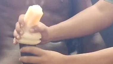 I Masturbate My Friend With Toy And It Doesnt Fit His Huge Thick Cock