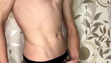 Handjob in Girls' Panties and Dirty Talk