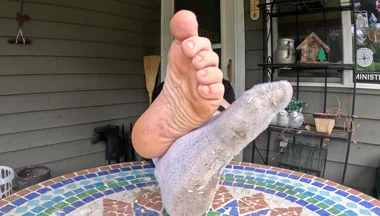 I Show off My Dirty Socks and Feet