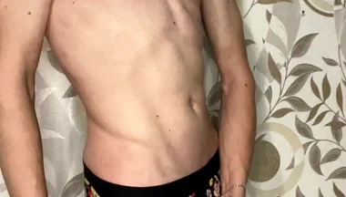 Handjob in Girls' Panties and Dirty Talk