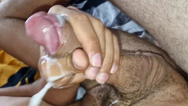 Incredibly a Lot of Sperm. Hard Fuck Femboy Without Condoms on the Sperm
