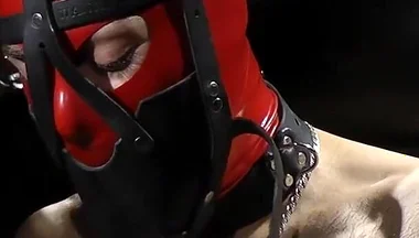 Zeus Gagged Under Mask and Electric to Feet