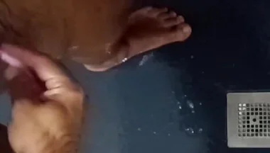 Shaving Balls and Masturbating