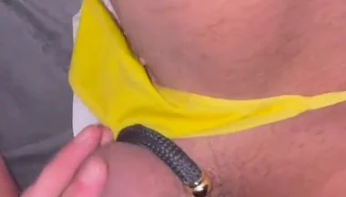 Jerking off Cock in Panties